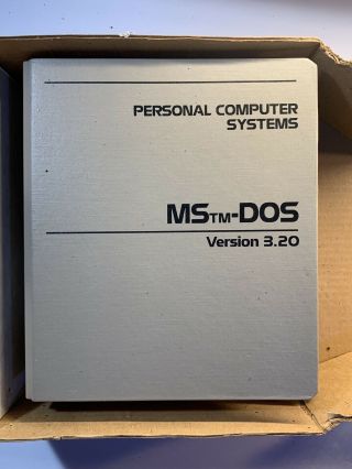 Rare Microsoft Ms - Dos Version 3.  2 Operating System User 