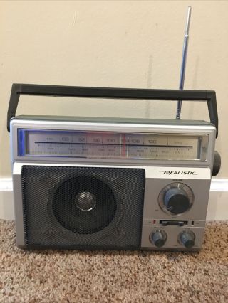 Vintage Realistic 12 - 625 Am Fm Radio In,  Sound - Emergency