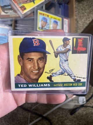 Ted Williams 1955 Topps 2 Boston Red Sox Hof Greatest Hitter Ever