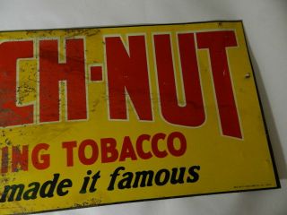 VINTAGE ADVERTISING SIGN - 1940 ' S BEECH - NUT CHEWING TOBACCO SIGN - TOBACCIANA 4