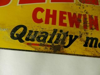 VINTAGE ADVERTISING SIGN - 1940 ' S BEECH - NUT CHEWING TOBACCO SIGN - TOBACCIANA 5