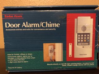 Vintage Radio Shack Home Safety Wireless Door Alarm Entry Chime 49 - 422a