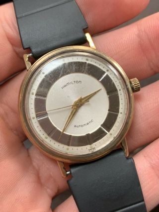 Vintage Hamilton Swiss Mens Automatic Gf Wrist Watch Nr