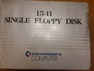 Commodore Computer 1541 Single Floppy Disk Drive Powers On