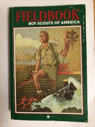1991 Printing Fieldbook Vintage Boy Scouts Of America Bsa Book