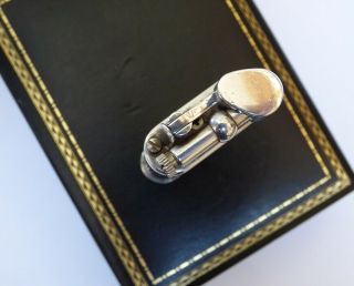 DUNHILL ' MINI ' UNIQUE LIGHTER - SILVER PLATED - BOXED WITH BOOKLET 5