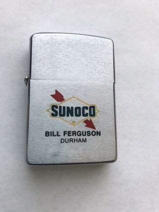 Vintage Sunoco Gas And Oil Zippo Lighter Niagra Falls Canada
