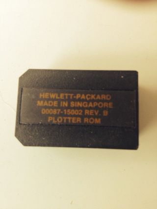Hp 00087 - 15002 Plotter Rom For 87 Desktop Calculator Rev B