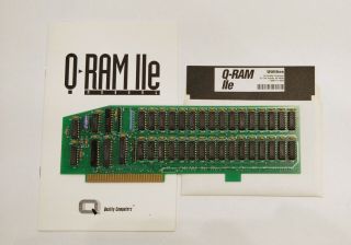 Quality Computers Qram Apple Iie 1mb Ram Memory Expansion Card