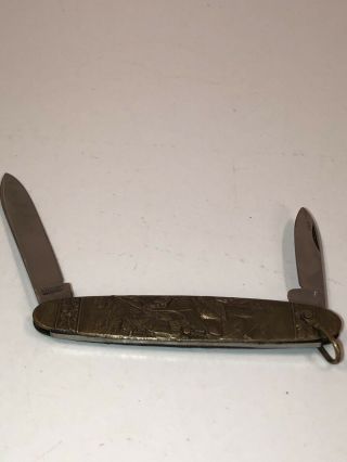 Vintage Arnex Solingen Germany Folding Pocket Knife 2 Blade Hunting Images