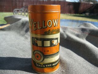 Vintage Rare Yellow Cab Cigar Tin 1920 