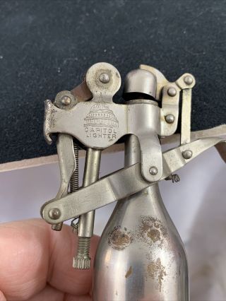 Patent 1912 CAPITOL Steele & Johnson Table Lighter - Unusual Mechanism 2