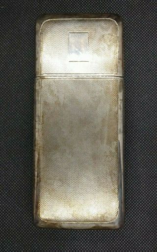 Vintage Sterling Silver Triple Cigar Holder Case With English Marks