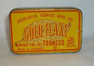 Gold Flake - Virginia Fine Cut - Tobacco Tin - Small 2oz