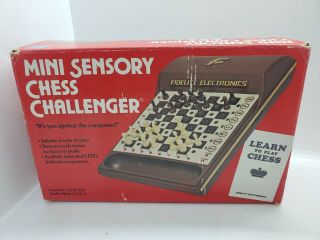 Vintage 1981 Mini Sensory Chess Challenger Fidelity Electronics (model Msc)