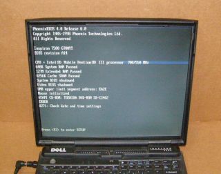 Vintage Dell Inspiron 7500 Laptop Parts As/is