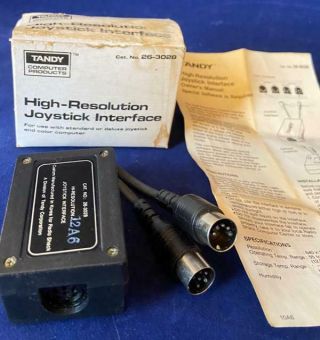 Vintage Tandy High Resolution Joystick Interface 26 - 3028