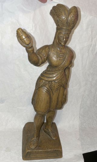 Rare Cigar Store Austin Prod Native American Indian Princess Figure Figurine