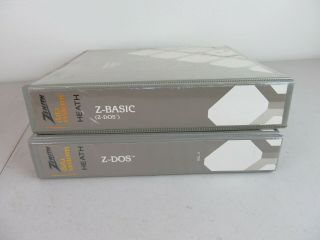Heath Zenith Data Systems Z - Dos Vol Ii & Microsoft Z - Basic Manuals,  Binders