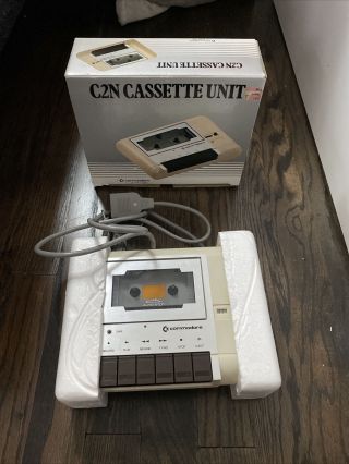 Datassette Drive Unit C2n 1530 Commodore 64 Computer W/ Box And Cassettes