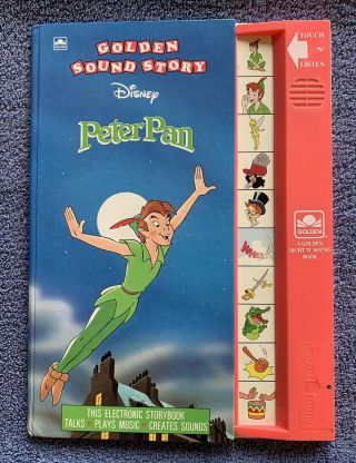 Vintage Disney Peter Pan 1991 Golden Sound Story Book