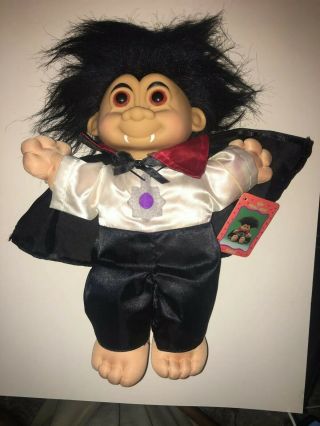Vintage Russ Troll Kidz Fang 12 " Doll With Tag.