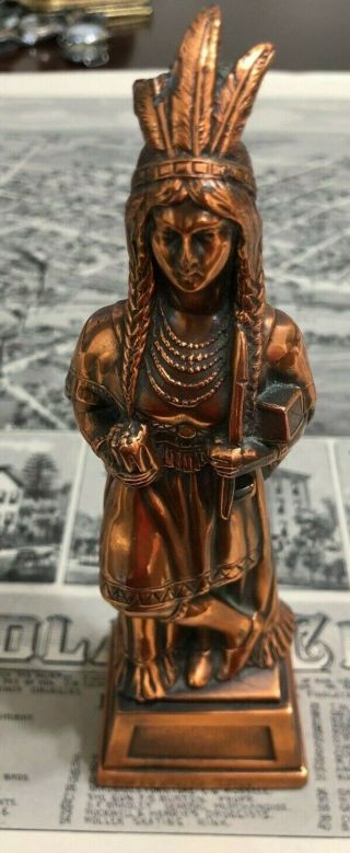 Extremely Rare Ronson Cigar Store Indian Strike Lighter - Figure 150