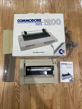 Commodore 64 Mps 1200 Dot Matrix Printer Complete