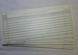300 Vintage Ibm Fortran Computer Data Punch Cards