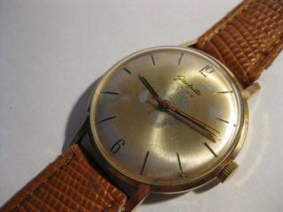 Gub Glashutte 17 Jewels Cal.  70.  1 Vintage Watch Germany Au 20 Mic.