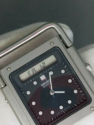 Rare Seiko Vintage Digital Watch Bond Era H357 - 5250 80s Retro Lcd Digi Ana