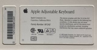 Vintage Apple Adjustable Mechanical Keyboard Keypad Extension M1242 2