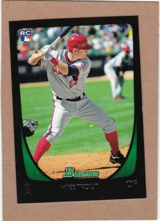 2011 Bowman Draft 101 Mike Trout Rc Los Angeles Angels Rookie