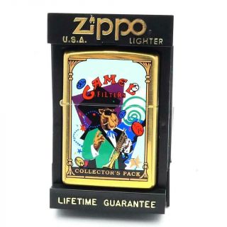 Vintage 1998 Zippo Lighter Camel Mardi Gras Collectors Pack