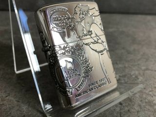 Zippo Solid Sterling Silver Lighters X 2 - Windy Girl Advertiser and Camel 4