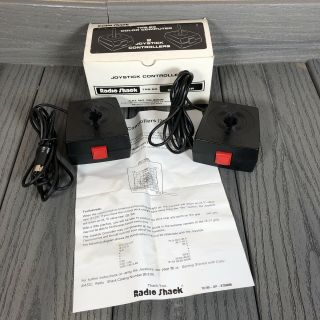 Vintage Radioshack 26 - 3008 Joystick Controllers (2) Tandy Trs - 80