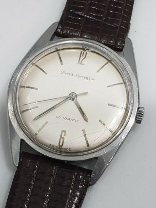 Girard - Perregaux 17j Gyromatic Vintage Automatic 34.  5mm Mens Wrist Watch