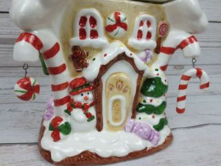 Vintage Gingerbread House Christmas Ceramic Candy/Cookie Jar 2