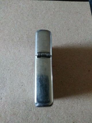 Vintage 1940 ' s Zippo 3 Barrel Hinge Lighter Patent 2032695 W/Matching Insert 2