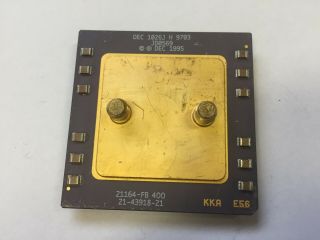 Dec Alpha 21164 - Fb 400 21 - 43918 - 21 Very Rare Vintage Cpu,  Gold