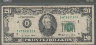 1977 (b) $20 Twenty Dollar Bill Federal Reserve Note York Vintage Currency