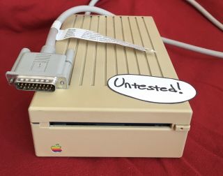 Apple Ii 3.  5 Floppy Disk Made In Usa Drive Vtg External Mac A9m0106 1988 Iigs Us