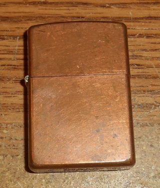 2003 Zippo Solid Copper Full Size Lighter/very Rare