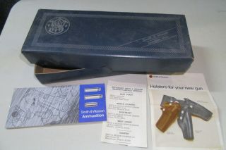 Vintage Smith & Wesson S&w.  357 Combat Magnum Model 19 Blue Finish Box Only Exts