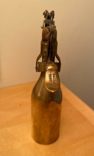 Vintage Capitol Cigarette Lighter Brass Patented Sept 17 1912 4