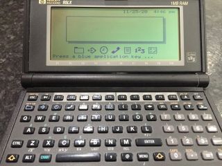 Vintage HP 95LX 1MB Palmtop PC Lotus 123 with - Fully Operational 3