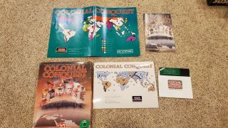 RARE - Colonial Conquest by SSI for Atari 400/800 XL/XE - Complete 2