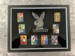 Playboy ‘defining The Decades’ Zippo Light Up Shadowbox / Bradford Exchange