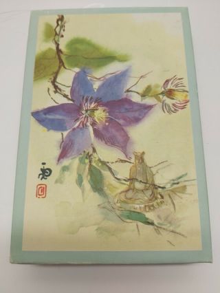 Vintage Blank Oriental Notes Greeting Cards With Envelopes Set Of 20