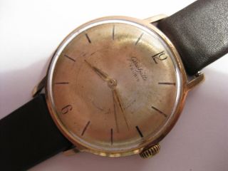 Gub Glashutte 17 Jewels Cal.  70.  1 Vintage Rare Watch Germany Au 20 Mic.